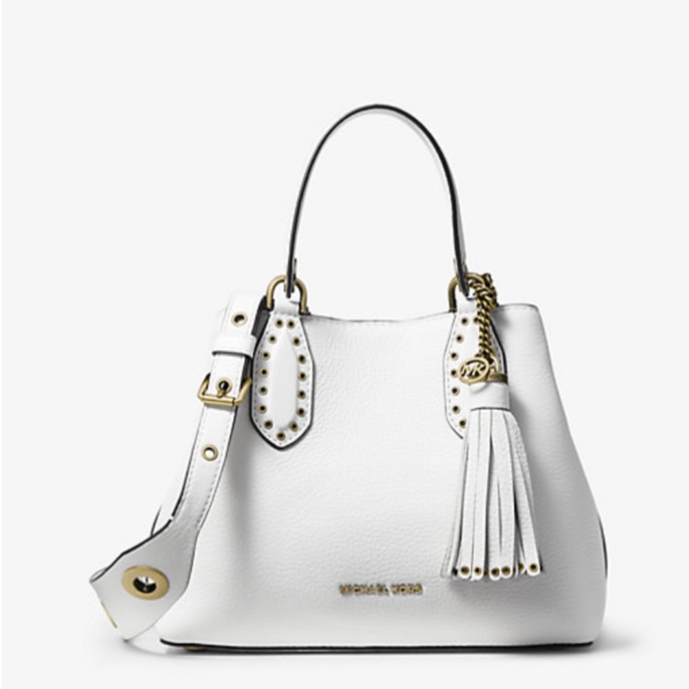 Brooklyn Small Pebbled Leather Satchel- 😮 Micheal Kors